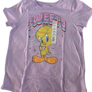 Tweety Kids Purple T-Shirt NEW